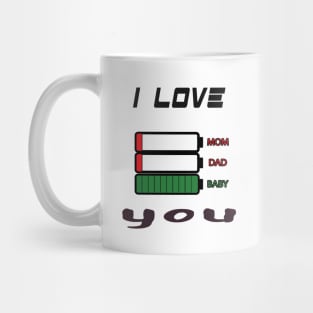 i love you-dad-mom Mug